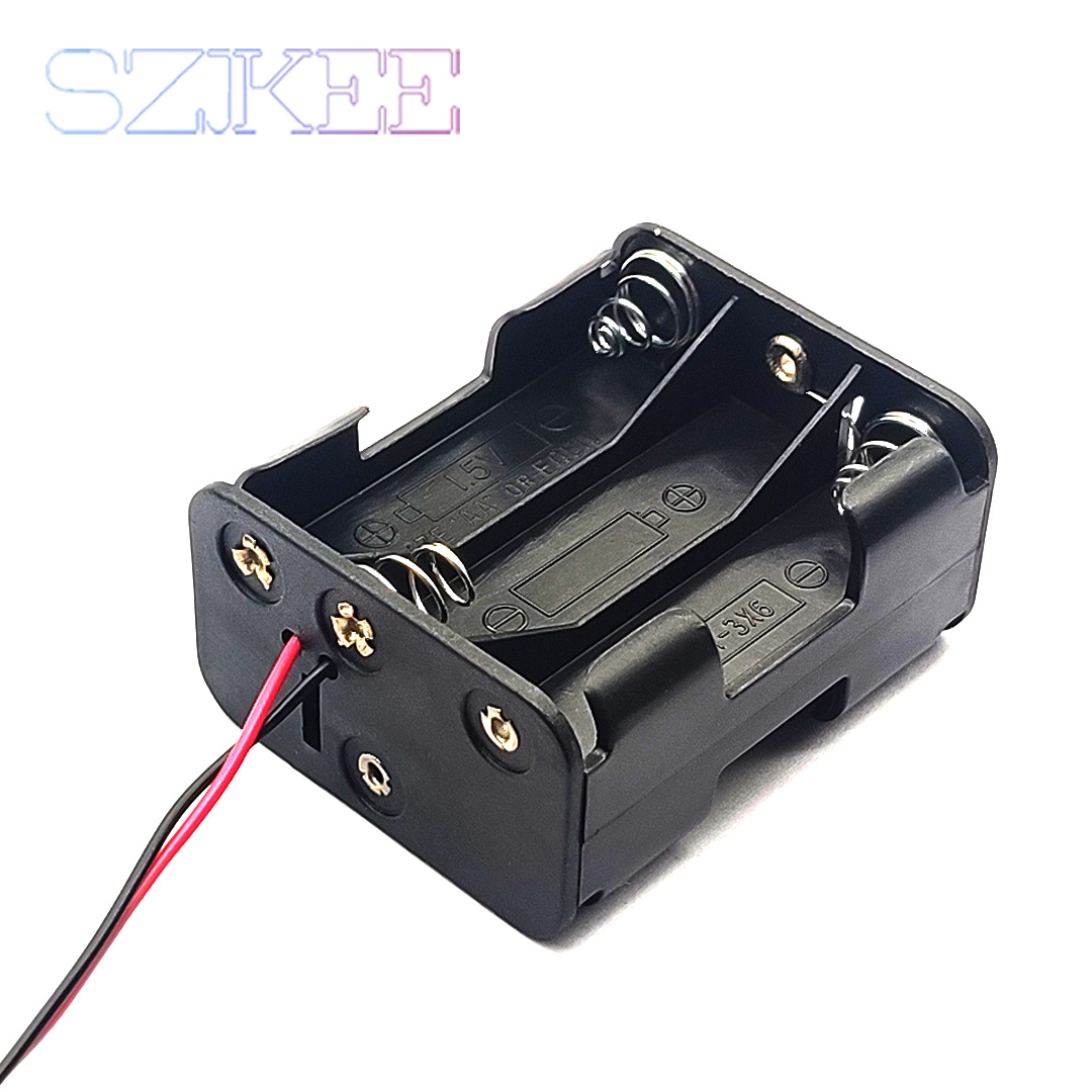 AA Battery Holder Double Side Spring Plastic AA Battery Box Back-To-Back With Line 2/4/6/8 Slot AA Battery Case 3V/6V/9V/12V: green