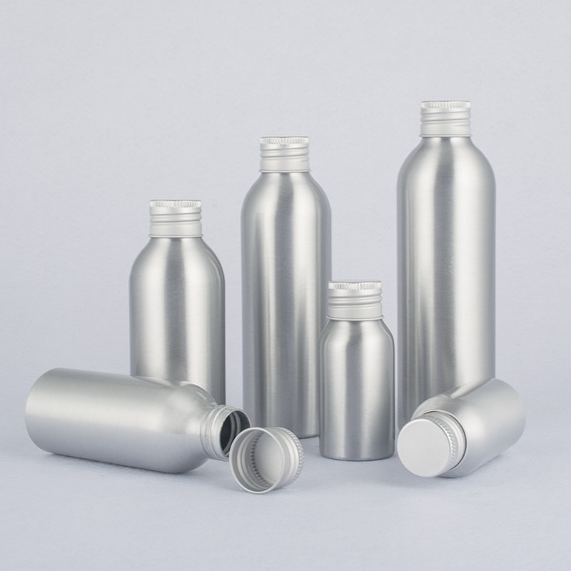 40-250 ml botella de aluminio, botella de Metal para cosméticos, botella especial para automóviles limpiador