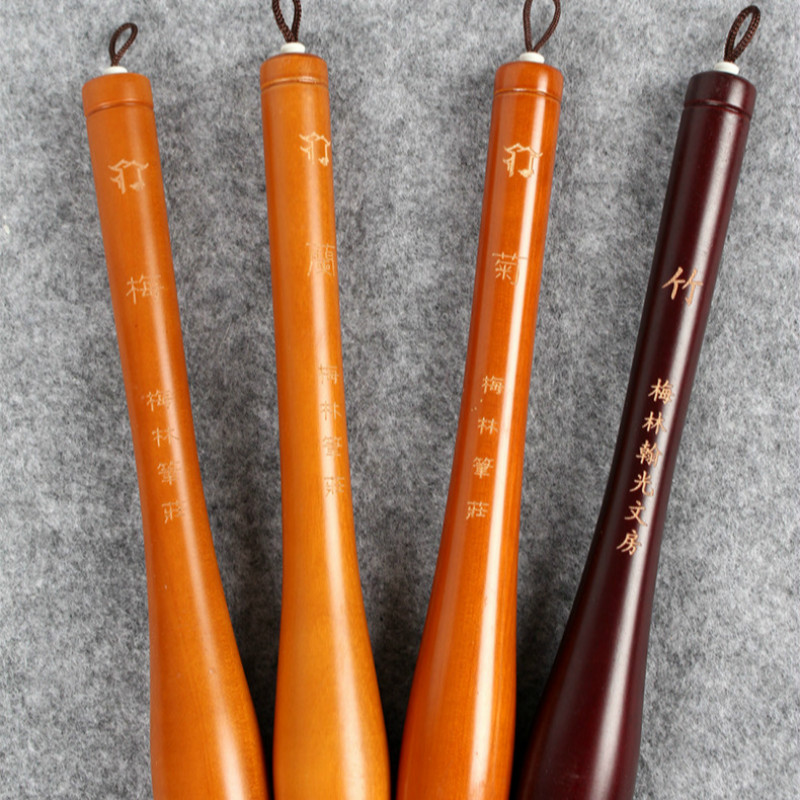 Chinese Calligraphy Brush Pen Regular Script Writing Brushes Hopper-shaped Brush Weasel Woolen Hair the Scholar&#39;s Four Jewels