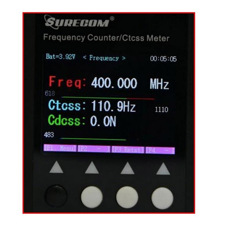 Surecom SF401 Plus Frequentie Meter Radio Frequentie Teller 27 Mhz-3000 Mhz Draagbare Frequentie Meter SF-401 Ctccss/ dcs Decoder