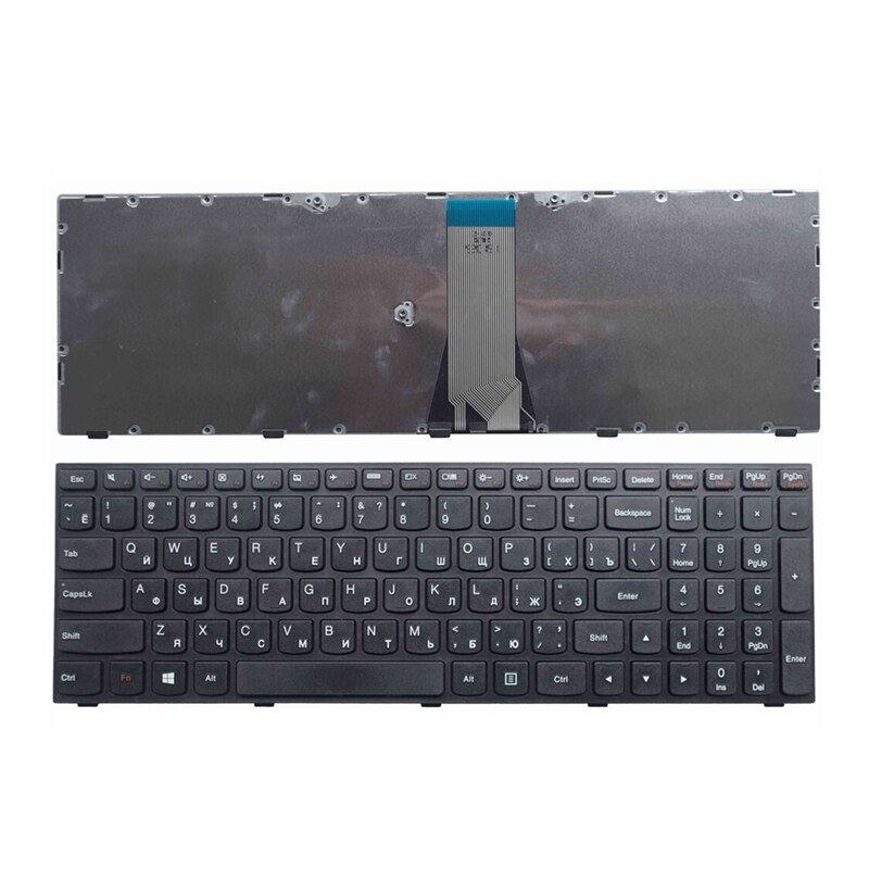 Nos/AR/TI/SP/RU/JP teclado del ordenador portátil para LENOVO G50-70 G50-45 G50-30 B50 G50 G50-70AT G50-30 G50-45 G70 B50 B51 Y50 Z50: RU Black