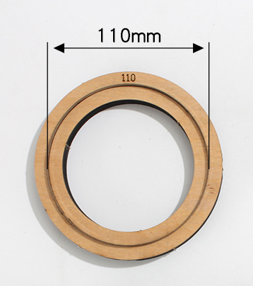 Japan stålklinge udstanset stål stanse rund cirkel skæreform træforme til læderpapirhåndværk 80mm,90mm,100mm,110mm,120mm: 110mm