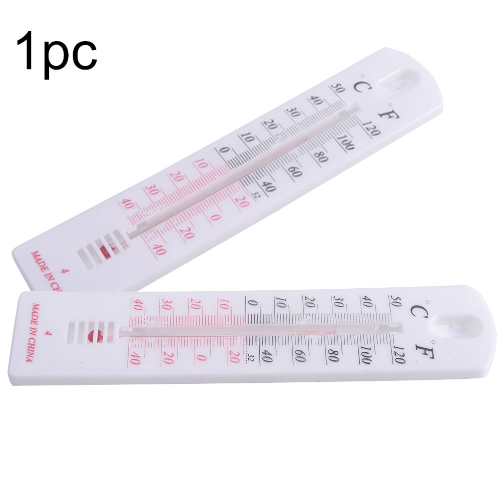 Wall Thermometer -50~500C ruler Shaped Clock Temperature logger meter indoor outdoor Garden Greenhouse thermometer