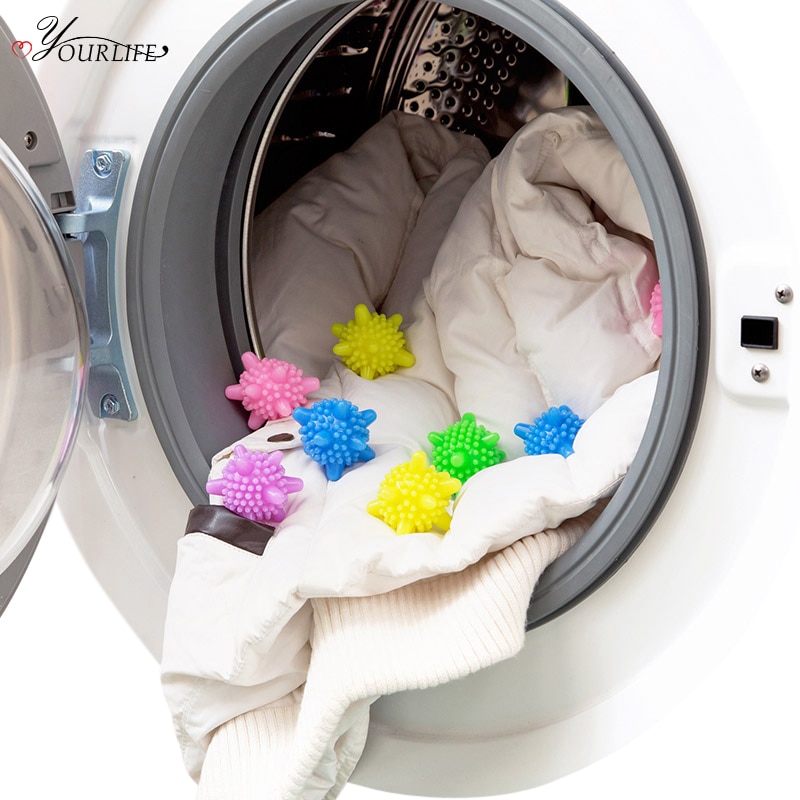 Oyourlife bola de lavar roupa mágica, eco-amigável, anti-enrolamento, bolas de lavanderia, reutilizável, forte descontaminação, produtos de lavanderia