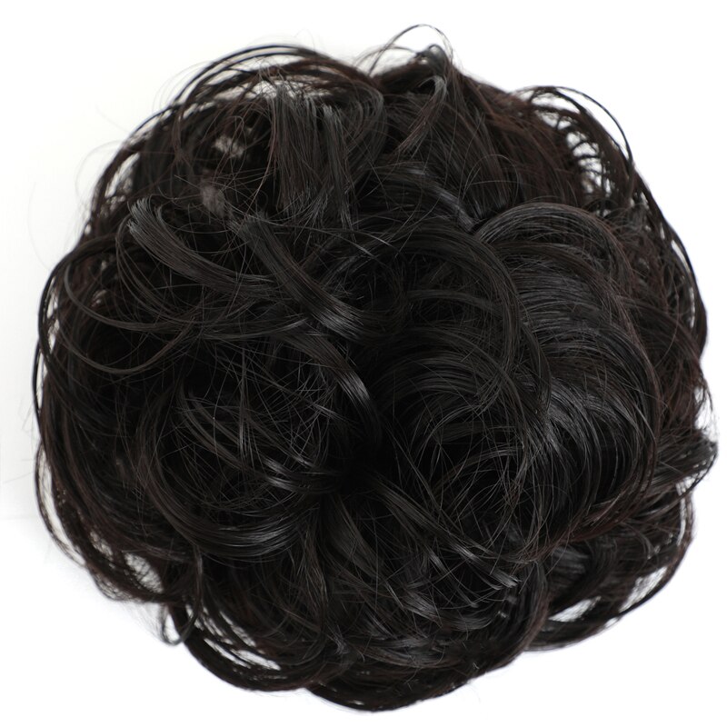Extensiones de moño sintético de estrella Rosa, rizadas y desordenadas, extensión de pelo para boda, moño para mujeres y niños: Natural Color 2