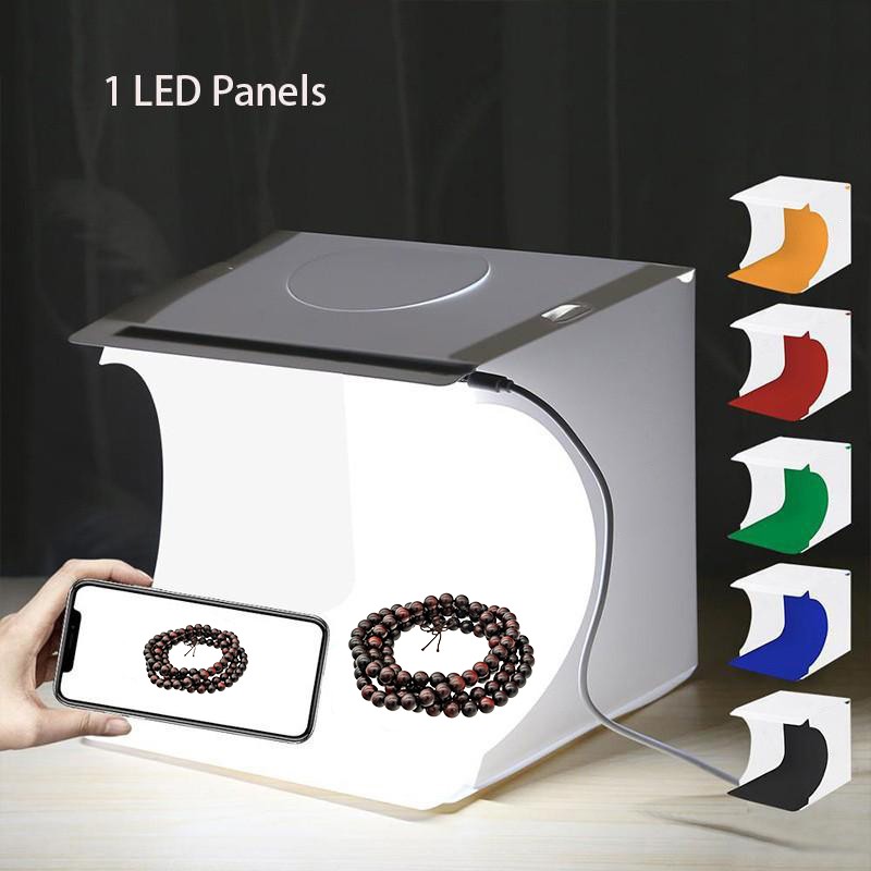 Dual Led Panelen Opvouwbare Draagbare Foto Video Doos Verlichting Studio Schieten Tent Box Kit Emart Diffuse Studio Softbox Lightbox