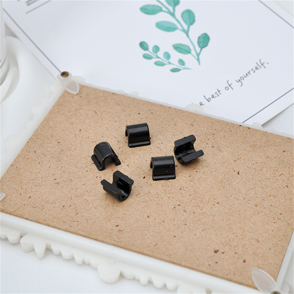 100 stks C-vormige Haar Ring Gesp Band Basis Connector Voor DIY Rubber Elastische Scrunchies Sieraden Maken Benodigdheden Accessoires Onderdelen: green