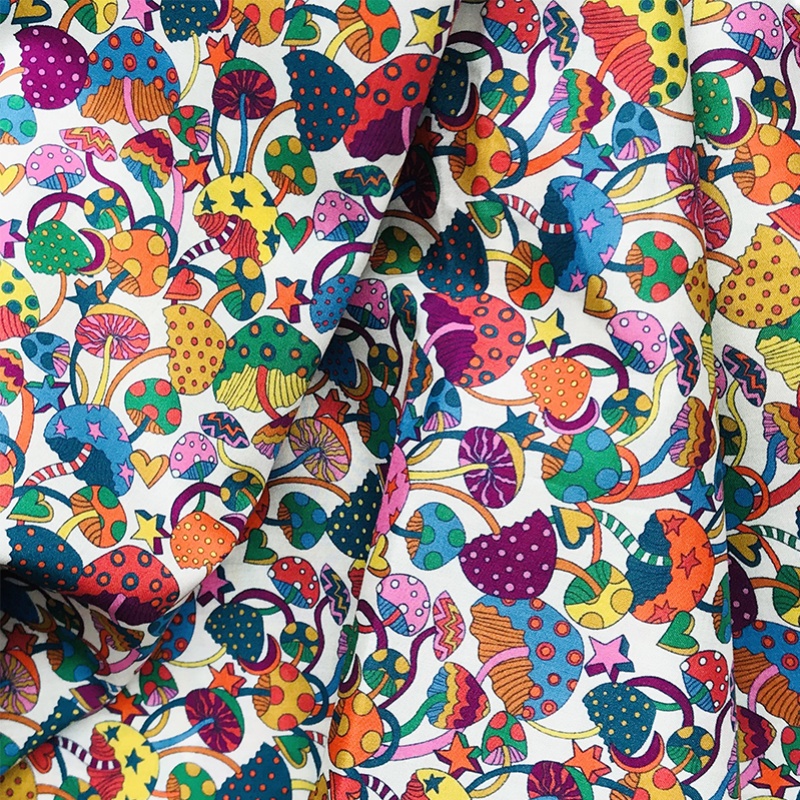 Tissun-tela de algodón liberty para niños, tejido de costura para bebés, vestidos, falda, bricolaje, medidor de retales de popelina hecho a mano, 80S