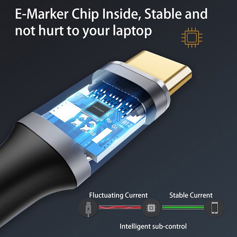 Type-C3.1 Gen2 10Gb 100W TV PC Mobile HD Video Transfer Data Fast Charging Cable