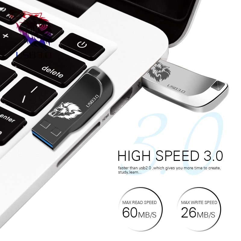 Metalen USB3.0 Flash Drive 8Gb 16Gb Flash Disk Pendrive 32Gb 64Gb 128Gb Memory Stick Usb 3.0 Flash Usb Stick Usb Flash Drive