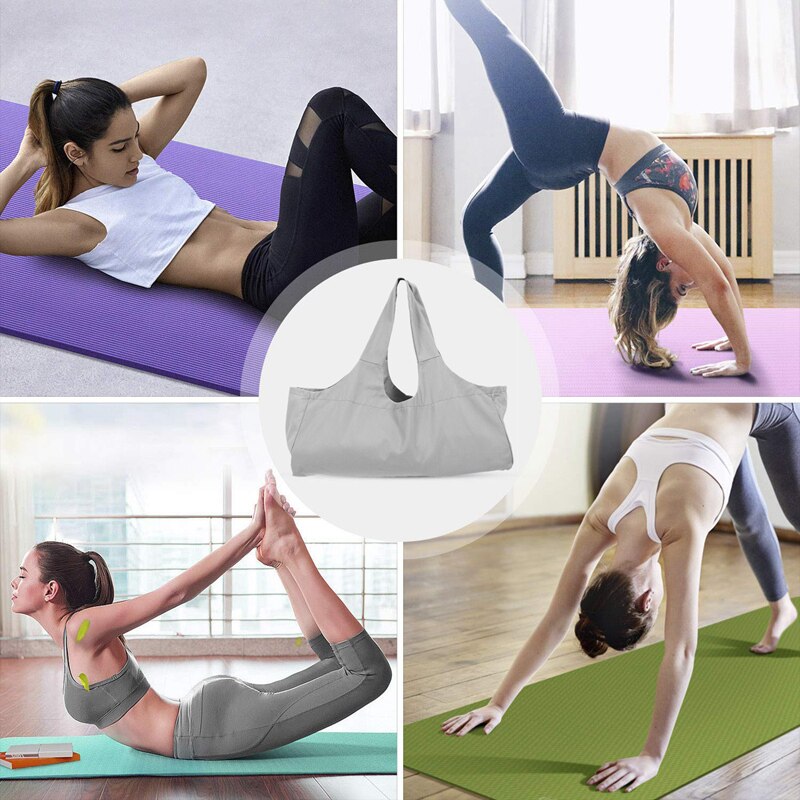 Gemakkelijk mee te nemen yogamat tas, yogamat draagtas met groot zijvak, yogamat houder past op de meeste matten
