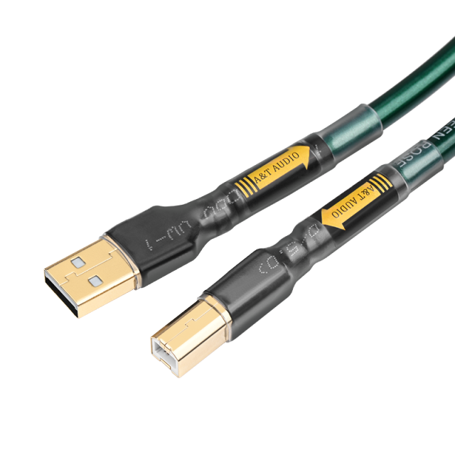 Posrebrzany kabel USB Hifi wysokiej jakości kabel 6N OCC A-B C-B typ DAC dekodujący kabel do transmisji danych kabel USB: WHITE / 1 m