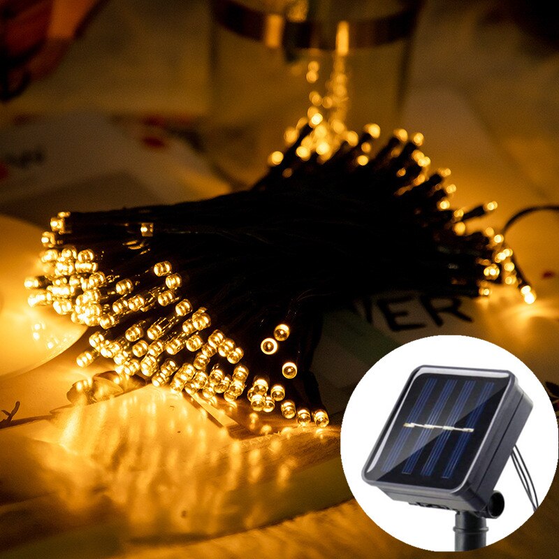 Buiten Solar String Light 300LED 8 Modi Solar Lamp Straat Waterdichte Voor Tuinen Wedding Valentines Kerst Kerstverlichting
