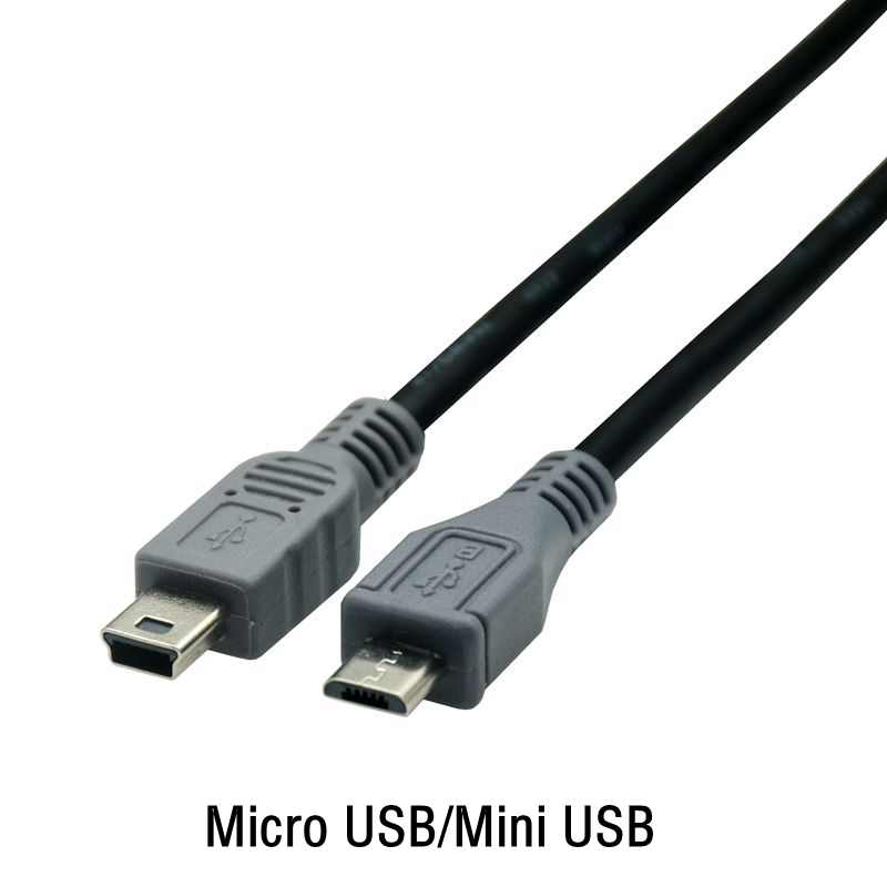 25cm 0.5m 1m Kabel mikro USB robić mini USB OTG Konwerter męnarty na męnarty adapter robić ładowania danych mini 5-pinowy przedłużacz USB