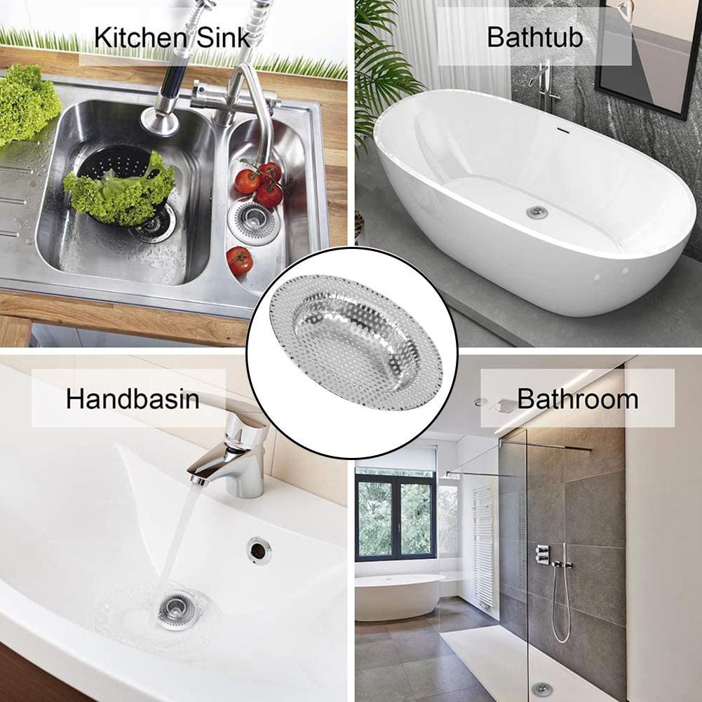 Kitchen Sink Strainer Full Coarse Mesh Kitchen Bathroom Bathtub Drain Filter Strainer Waste Screen