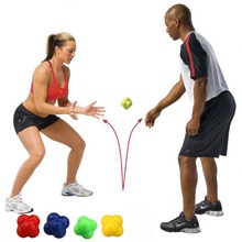 Silicone sekskantet kugle solid fitness hurtig reaktionskugle til smidighed hastighed fitness træning
