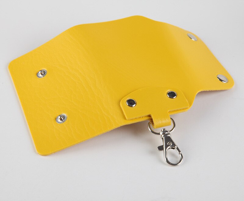 Pu læder husholderske indehavere bil nøglering nøgleholder taske taske tegnebog betræk læder nøgleholder læder nøglering