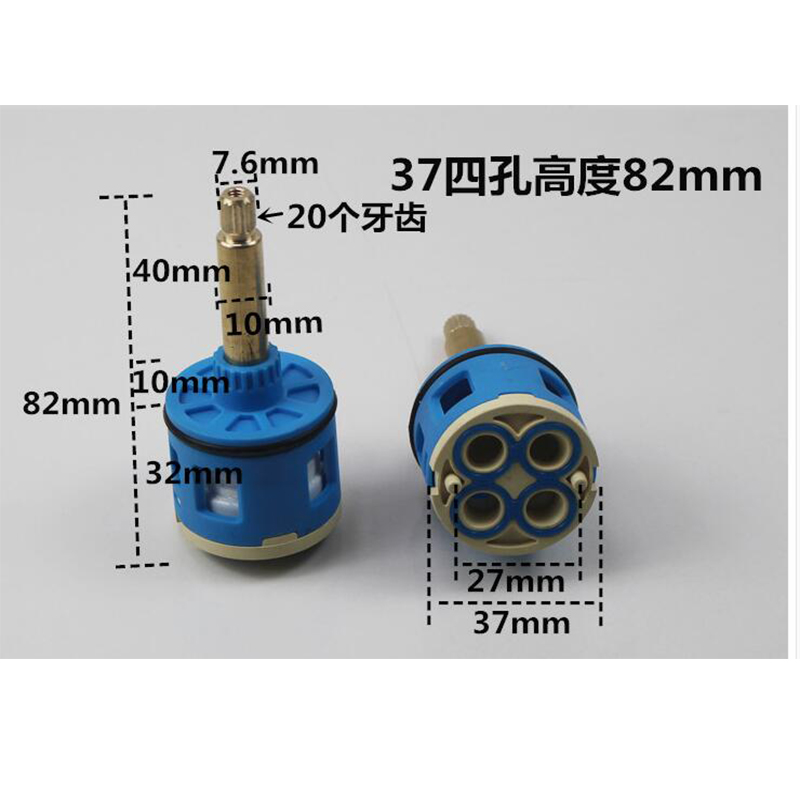 3-hole/4-hole faucet Cartridges Shower chamber valve fittings Three-speed four-speed shower tub mixing valve switch: 37 82 bule