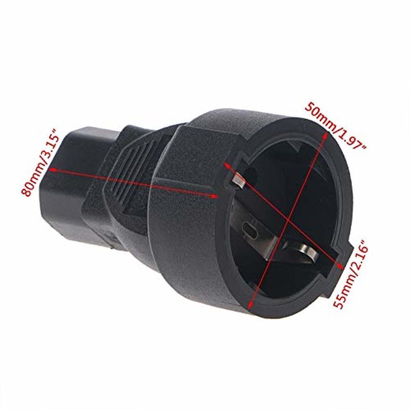 Prise C14-EU IEC320 C14 à l'ue prise Euro IEC 320 C14 à CEE 7/7 femelle européenne alimentation ca UPS/PDU adaptateur d'alimentation