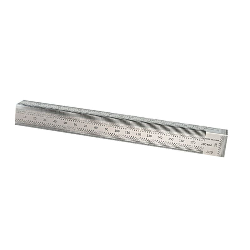 Woodworking 180mm Bend Rules Marking Rule Scriber for Dual-Surface Layout Ruler M7DA