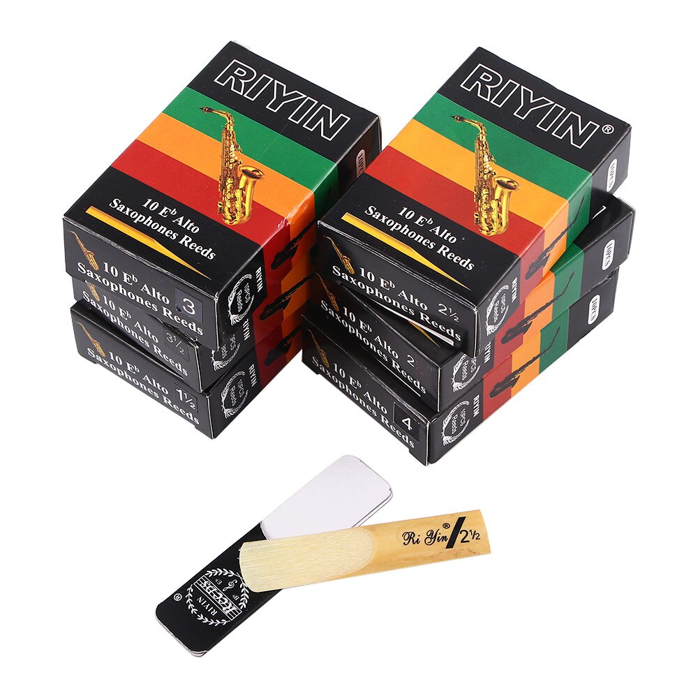 10 Pack Sterkte 1.5/2.0/2.5/3.0/3.5/4.0 Eb Altsax Saxofoon Rieten C saxofoon Riet Houtblazers Instrument Onderdelen Accessoires