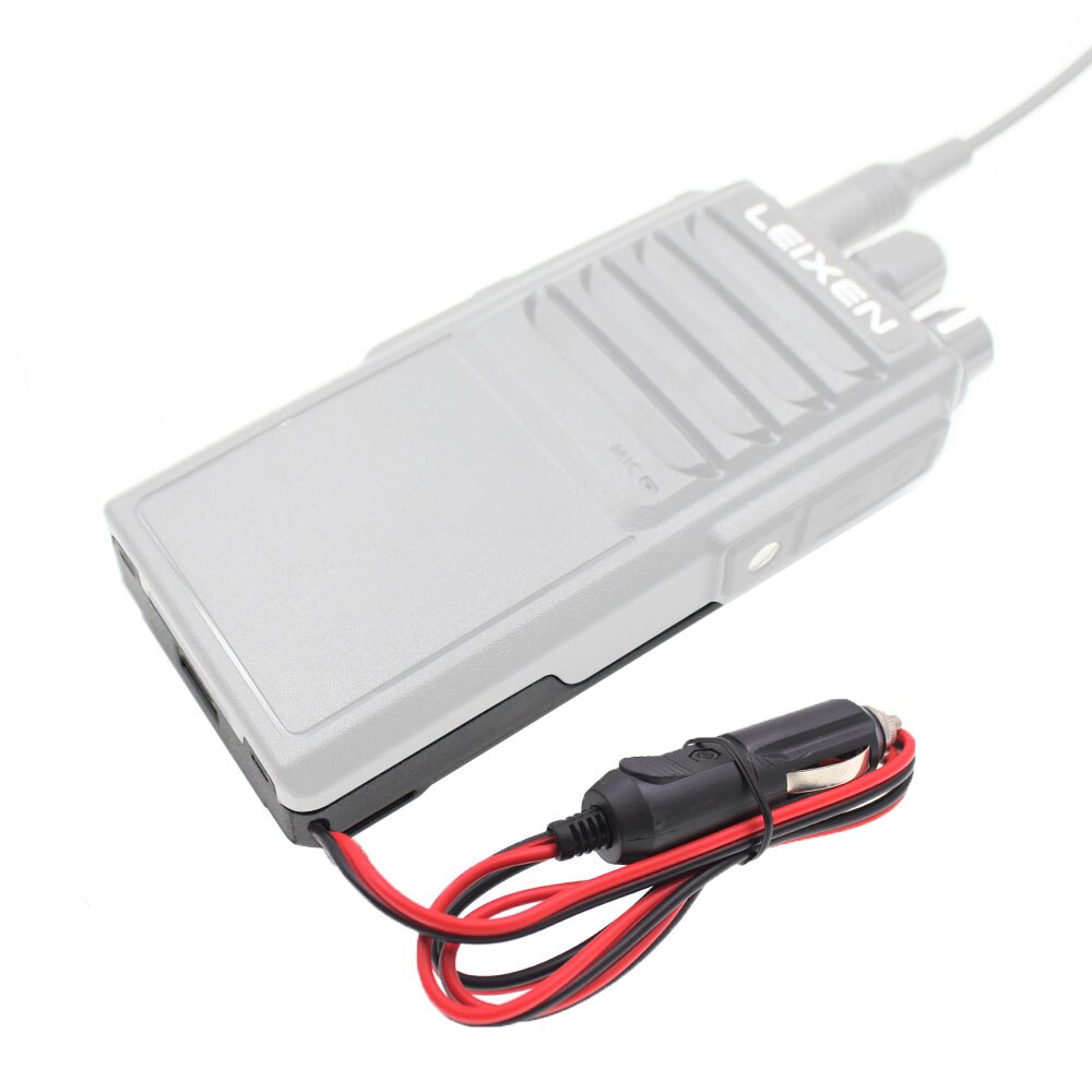 Originele Leixen Batterij Eliminator Car Charger Voor Leixen Note UV-25D Twee Manier Radio