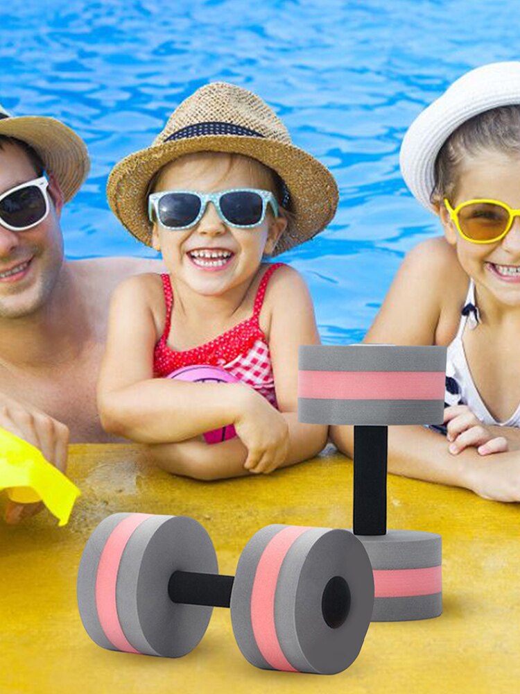 Water Exercise Hand Bar Lightweight Portable Multi-color Water Barbell Swimming Pool Resistance Exercise Tool