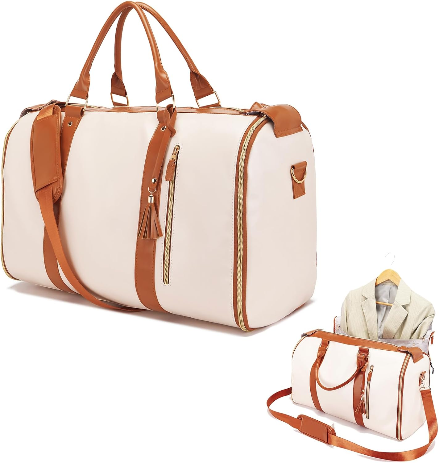 2025, modische große PU-Faltanzug-Aufbewahrungstasche für Damen, hohe Kapazität, Gepäck, Handtasche, Reisen, Sport, draussen, Multifunktions-Organizer