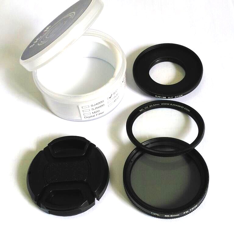 Original SJCAM SJ6 Legend M20 Sj4000 Sj5000X wifi SJ7 MC Lens UV+Protection Cap Lens UV / CPL Filter Cover For SJCAM Star Camera: SJ7 UV CPL set