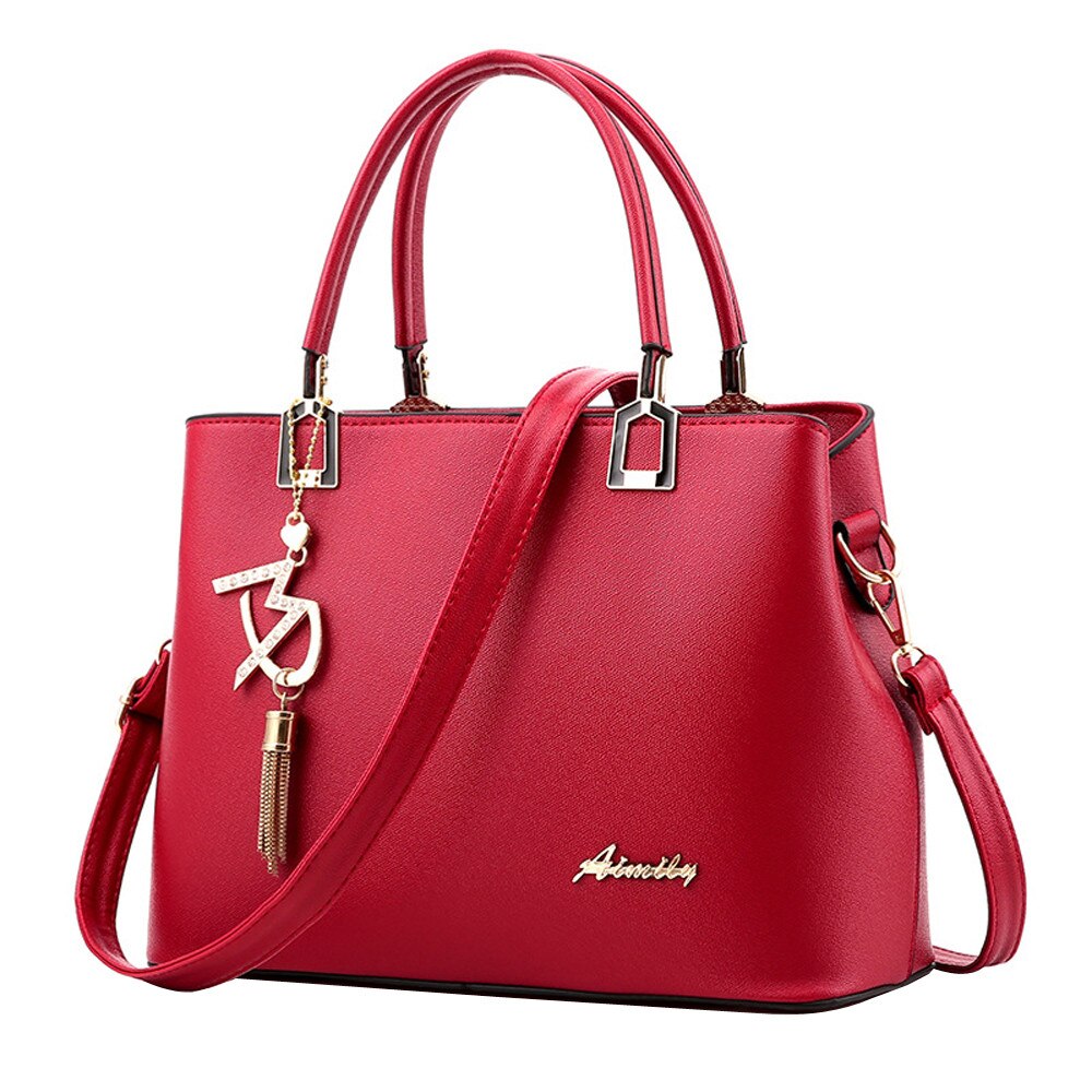 Mulheres mensageiro 2020 nova maré feminina topo-alça grande saco meninas simples sacos de ombro bolsas femininas para lady totes festa pacote sac: Vermelho