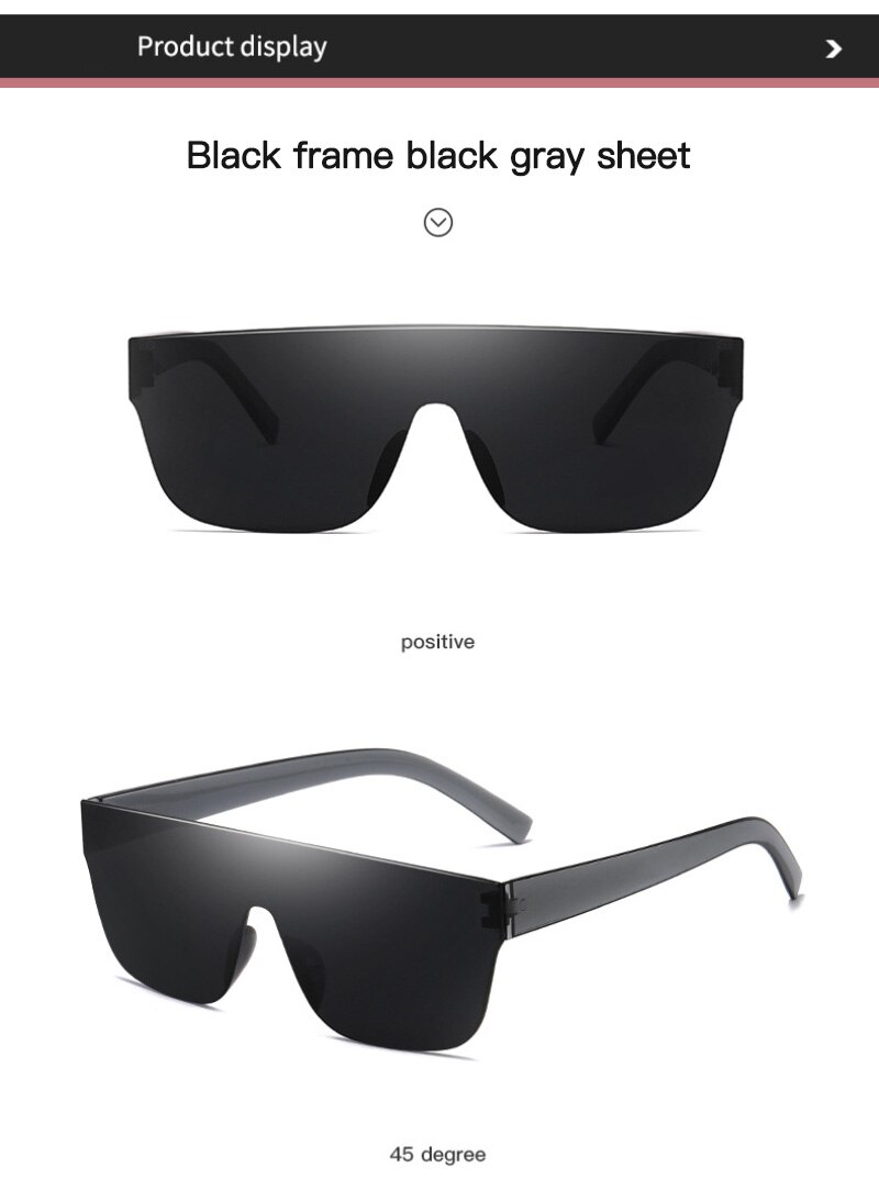Sunglasses Siamese No frame Sunglasses dark glasses Sunscreen Dust - proof UV400 Driving Shades glasses