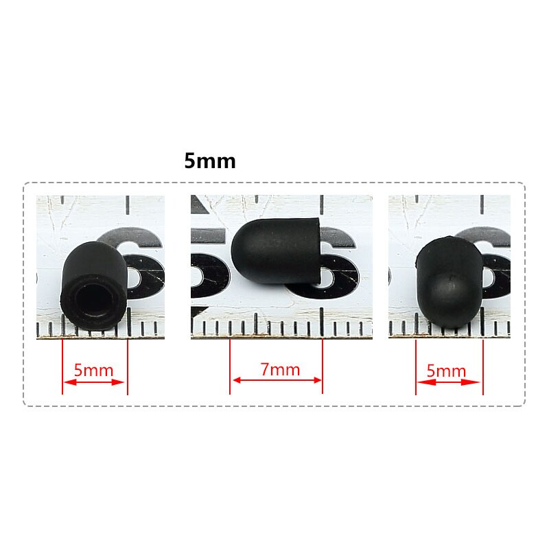 50 stk multifunktionelt berøringshoved berøringspen touch gadget kapacitiv pen nul kontakt nøglering kuglepen tilbehør: 5.0 sorte