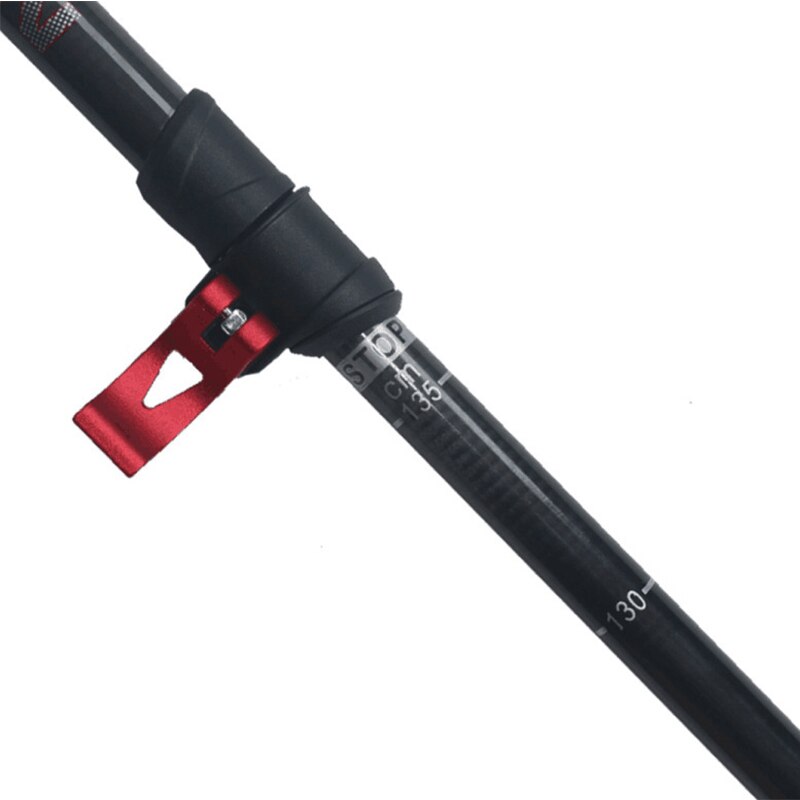 Carbon Trekking Pole PS-03 Folding Mountaineering Off-road Telescopic Cane Telescopic Three-section External Locking Cane