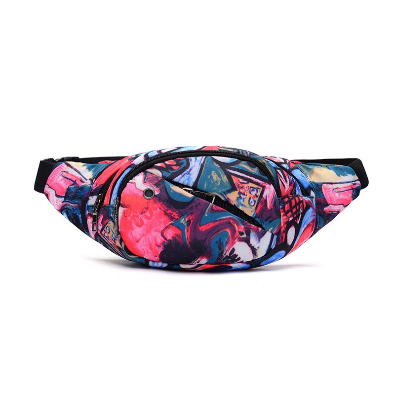 Kvinner & #39 ;s fanny pakke utendørs sport vanntett midjeveske kvinnelig banan belteveske blomster skulder crossbody brystvesker hofteveske: Midjepakke