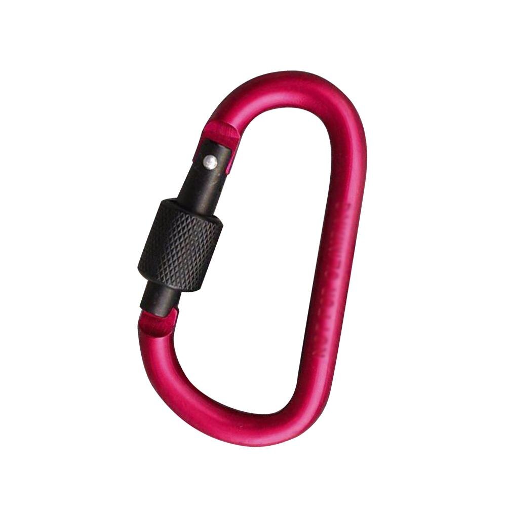 Aluminium Carabiner D-Ring Vorm Sleutelhanger Clip Haak Camping Outdoor Gesp Sleutelhanger: Rood