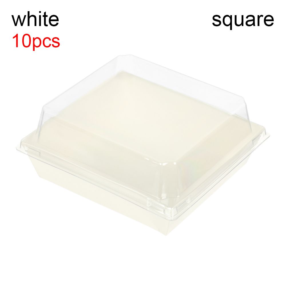 Rechthoek Cake Paper Box Packaging Cake Box Dessert Boxes Kraftpapier Doos Bakken Levert Geschenkdozen Wikkelen Dozen: 2