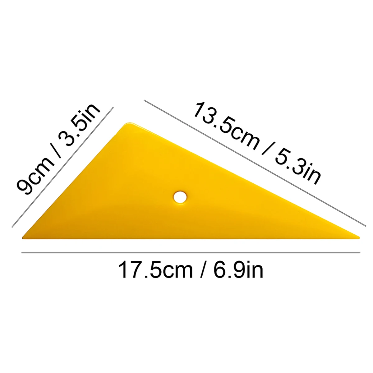 Zilveren Driehoek Schraper Vinyl Hoek Reparatie Behang Auto Sticker Raam Verven Rakel Gele Go Hoek Gereedschap A73 A48 A05