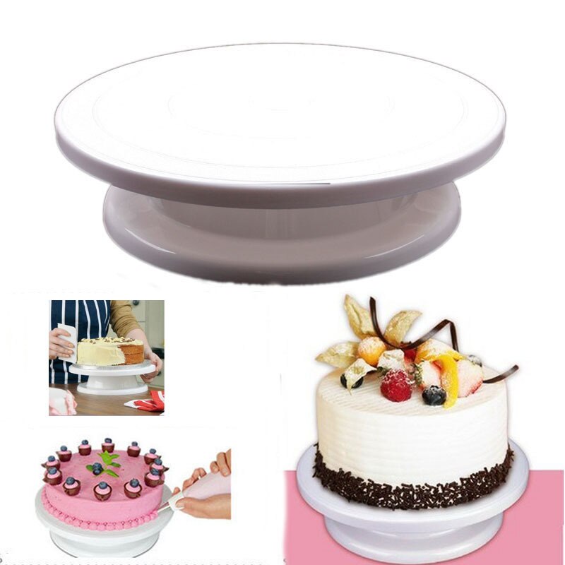 Taart Kwartelplaat Revolving Taart Sugarcraft Turntable Decoratie Stand Platform Draaitafel Bakken Taart Tools