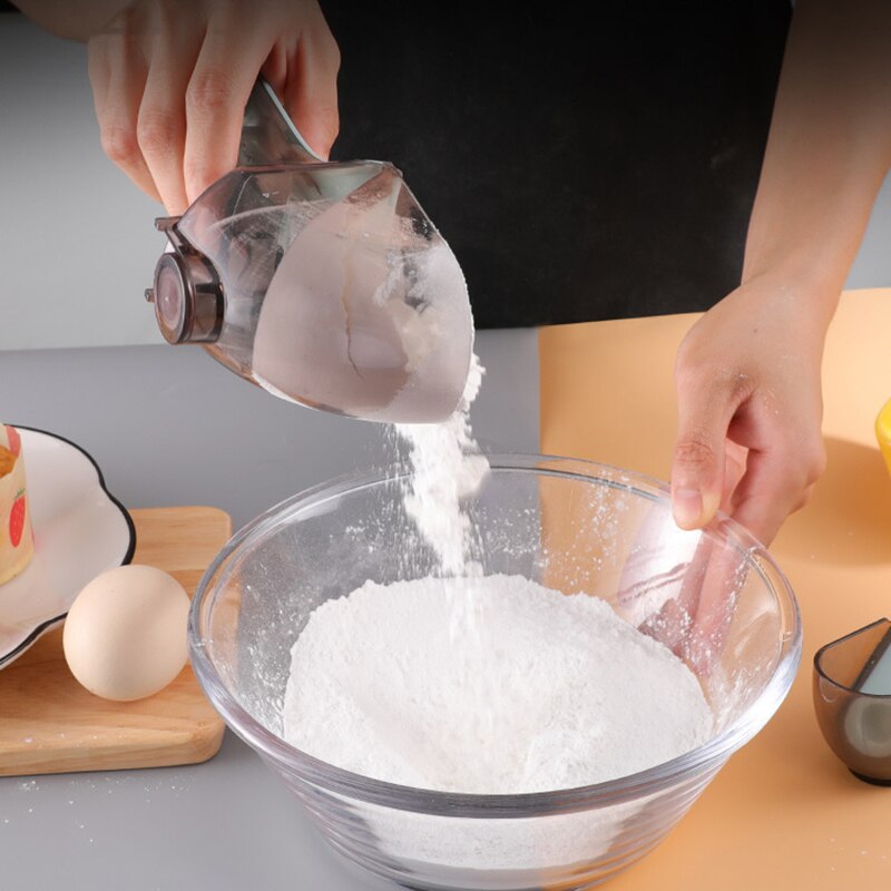 2Pcs Kitchen Adjustable Measuring Spoons Multifunctional Baking Metering Scoops Cooking Measure Cups Kitchen Accessories Tools