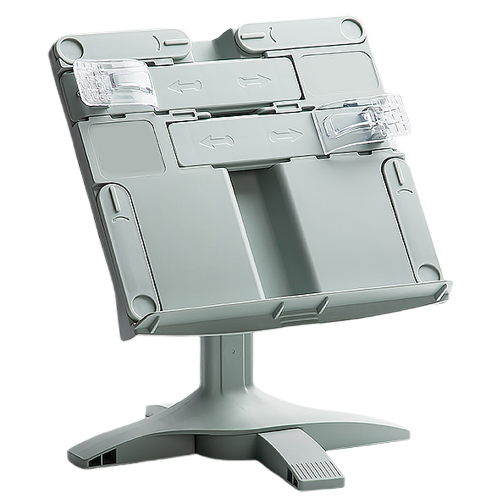 Plastic verstelbare leesboekenplank Draagbare multifunctionele telefoon onbetaalde ondersteuning Houder Bureauopslag Boekaccessoires: green