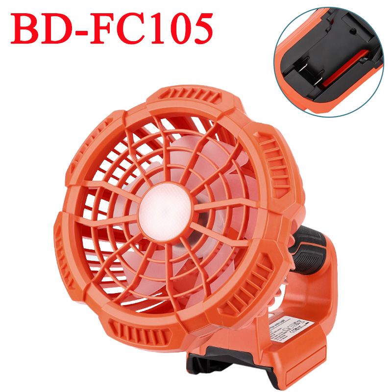 Tragbarer Campingventilator für Schwarz Decker, 20 V Akku, tragbarer Zeltventilator, 3 Geschwindigkeiten, 3 Modi, verstellbare LED-Leuchten mit Fernbedienung: Ursprünglich Titel