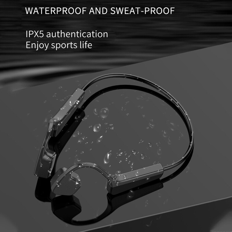 V11 Wireless Headphones Bone Conduction Bluetooth Sports Headset IPX5 Waterproof And Sweatproof Outdoor Stereo With Microphone