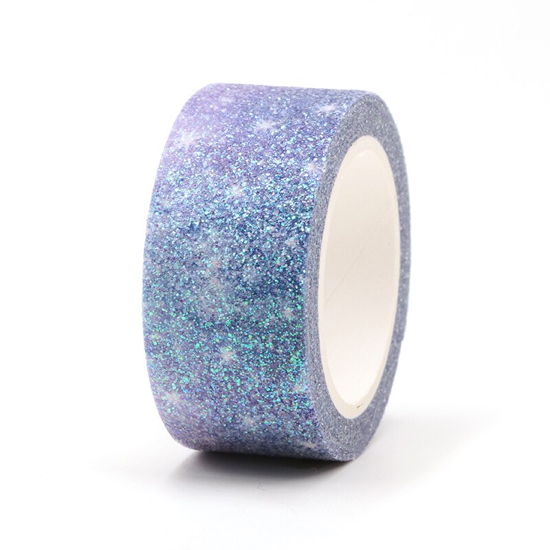 Sterrenhemel sparkle Bullet Journal Glitter Washi Tape leuke Decoratieve Plakband DIY Scrapbooking Sticker Label Briefpapier