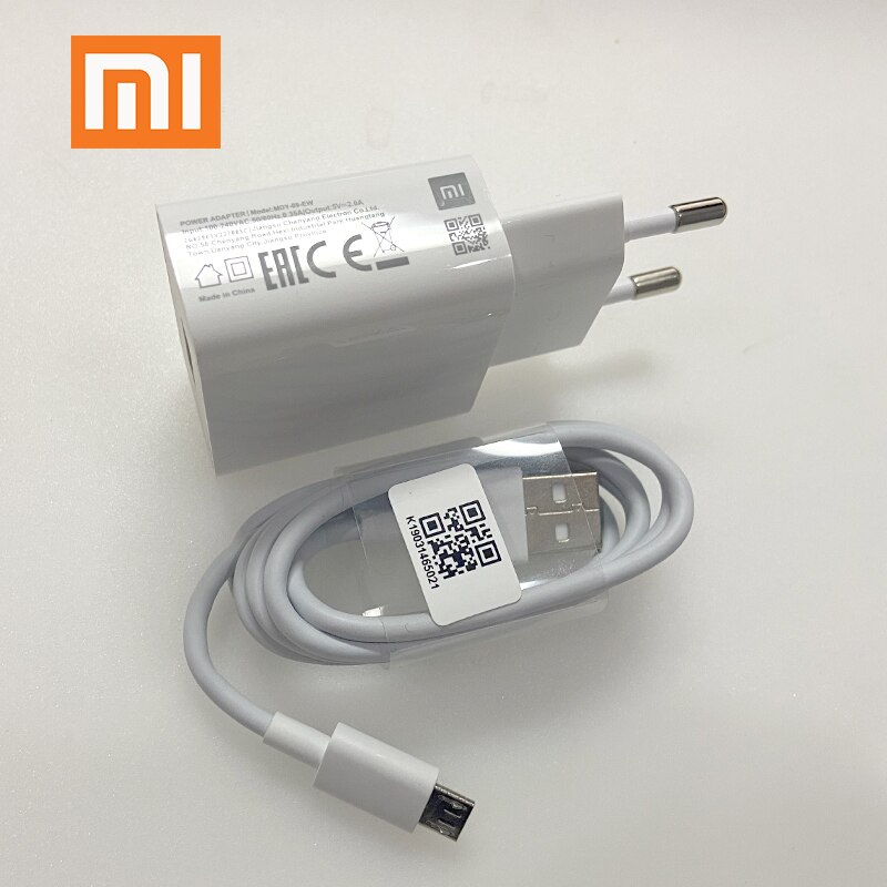 XIAOMI USB Charger 5V2A Adapter EU Plug Micro usb Type C Cable For Xiaomi mi 9 8 CC9 CC9e 9T A3 A2 A1 6 5 note 7 2 3 4 5 7A 6 6A