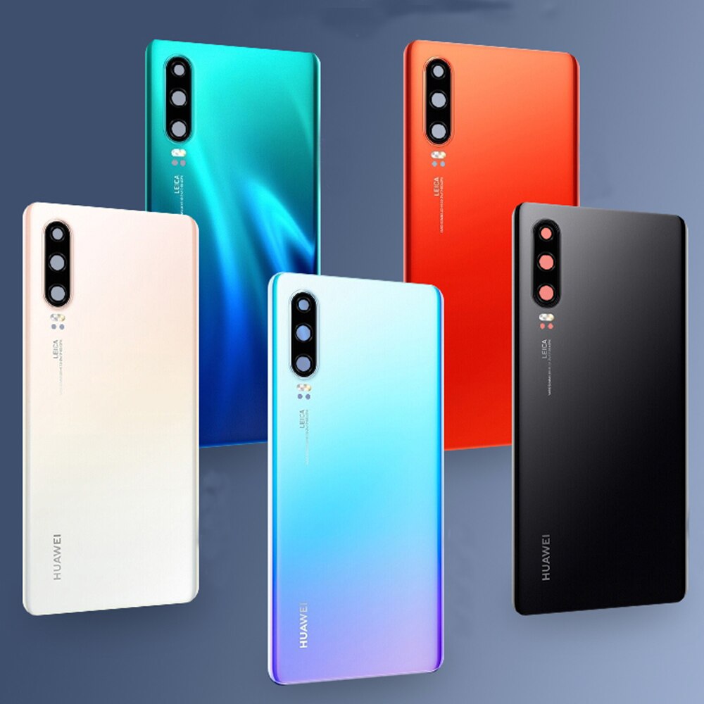Huawei P30 Pro P30pro Batterij Cover Terug Glas Panel Rear Behuizing Case + Camera Glas Lens Frame Vervanging Voor huawei P 30