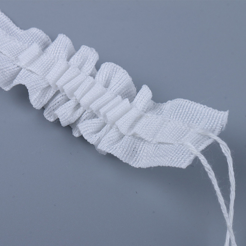 Accesorios para cortinas, cinta de tela para ojales, anillos, ojal, gancho de perforación superior, cinta plisada, 10 metros