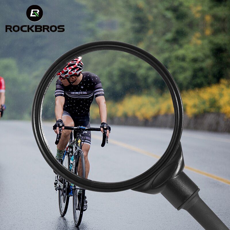 ROCKBROS – rétroviseur de vélo pliable HD à Rotation de 360 degrés, Mini Surface en acrylique, pour Moto électrique, accessoires de bicyclette