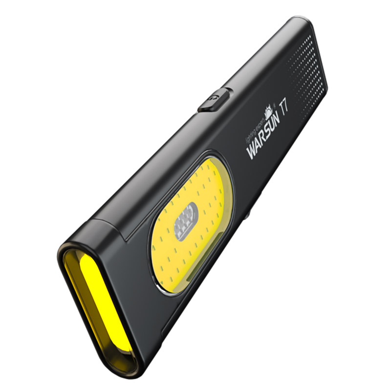 Warsun llavero LED linterna USB-C recargable 600Lm Mini linterna portátil linterna de bolsillo luz de trabajo de inundación con imán: Verde