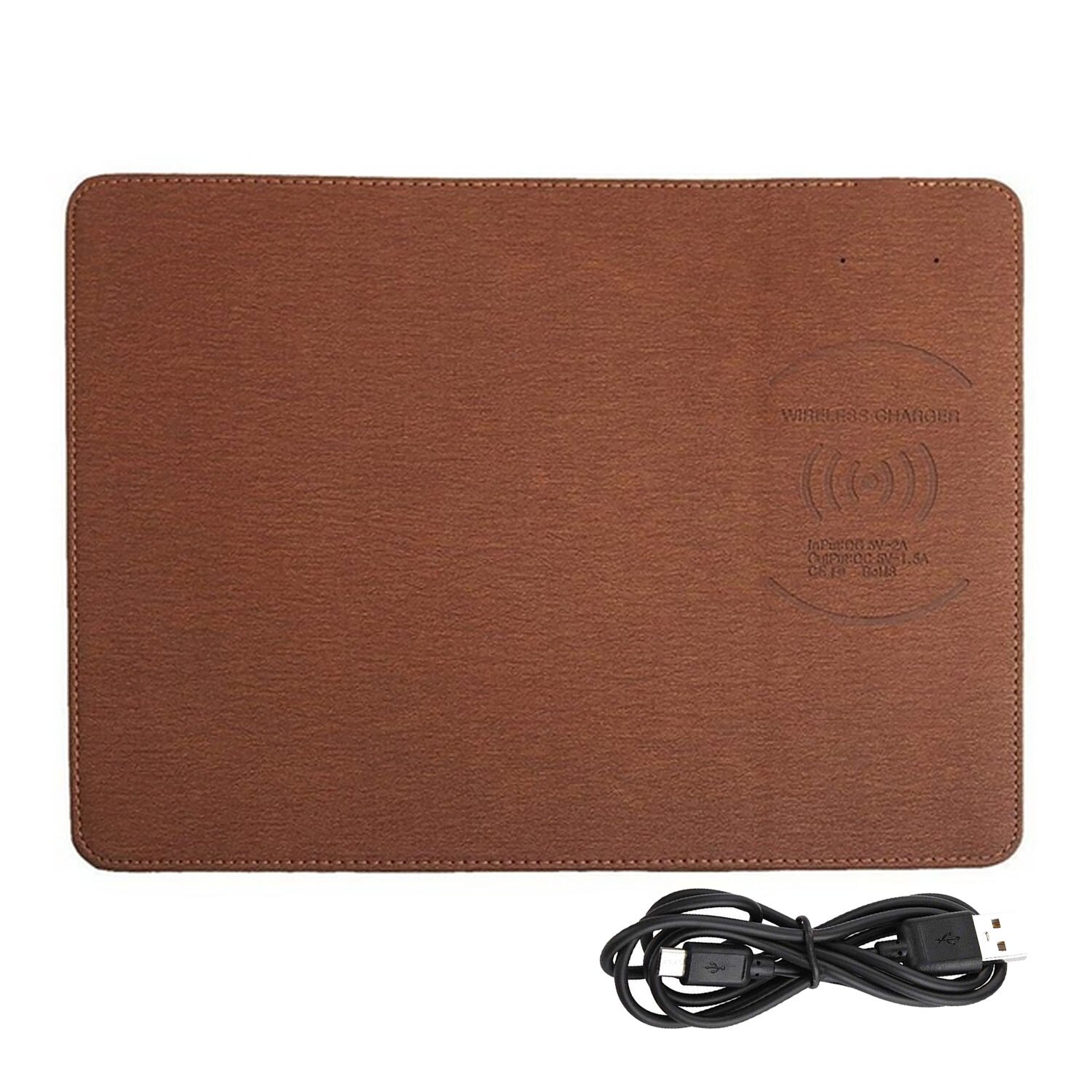 Besegad 2 In 1 5W Draadloze Oplader Mousepad Pu Mouse Pad Mat Voor Samsung Galaxy Note 10 Plus huawei Een Plus Xiaomi