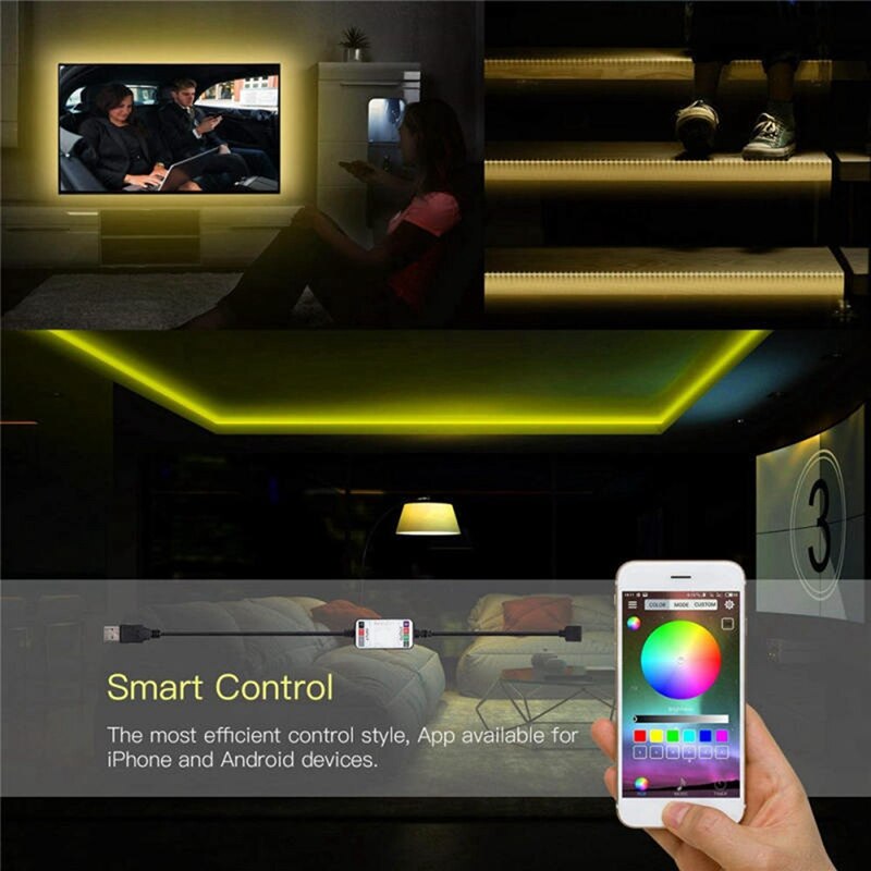 YO-Wireless Bluetooth LED Dimmer Remote Controller DC5-24V With LED 5050 Connector Kit 10 Mm 4-Pin, LED Strip Connectors